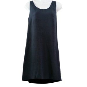 J. Crew Navy Racerback Twist Back Silk Dress 2